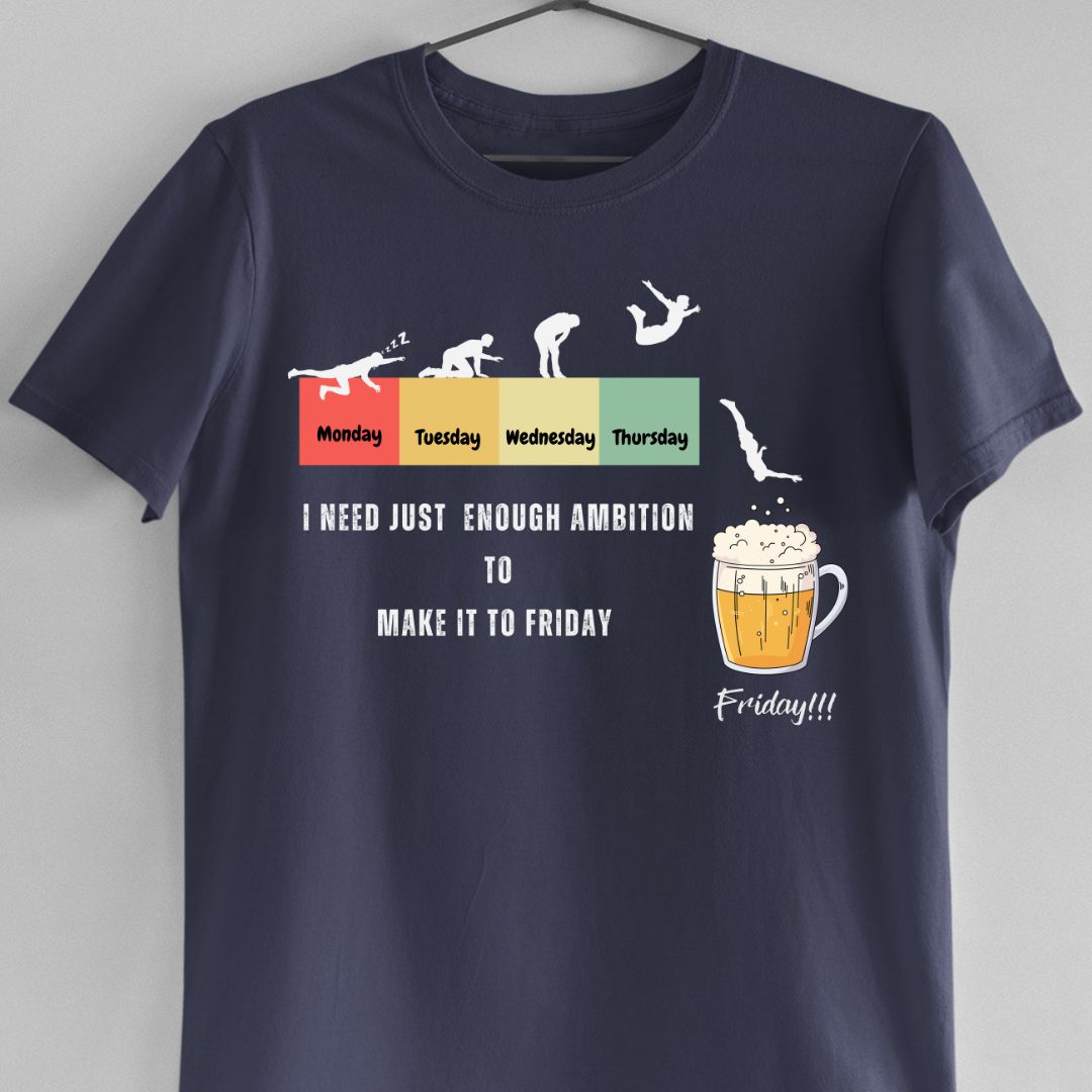Dive Into Beer - Its Friday (Unisex Funny Beer T-Shirt)