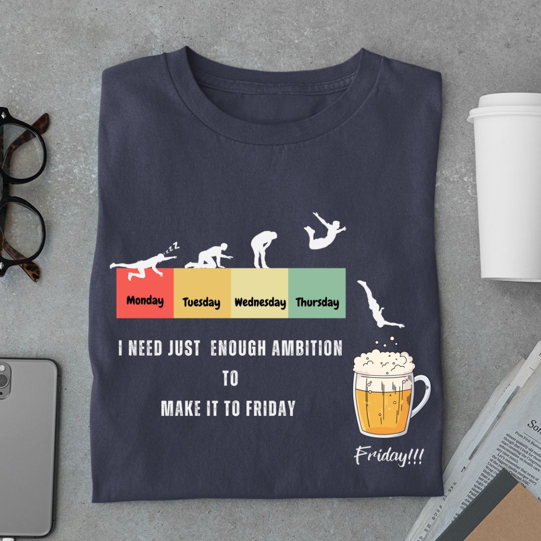 Dive Into Beer - Its Friday (Unisex Funny Beer T-Shirt)