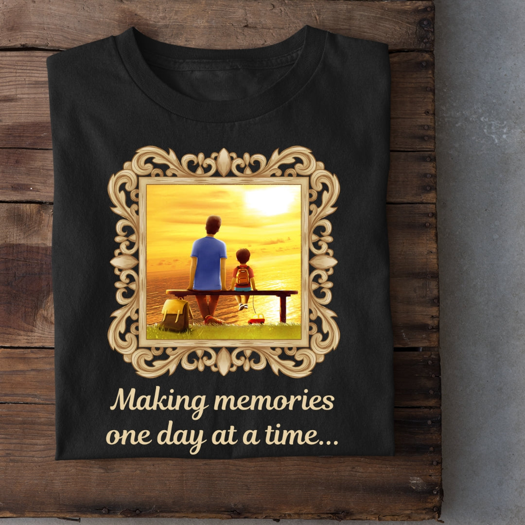 Making Memories one day at a time ( Father & Child bond T-shirt )