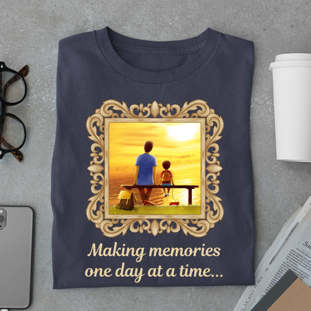 Making Memories one day at a time ( Father & Child bond T-shirt )
