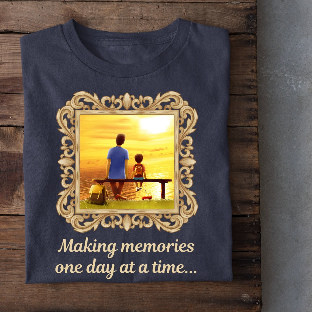 Making Memories one day at a time ( Father & Child bond T-shirt )