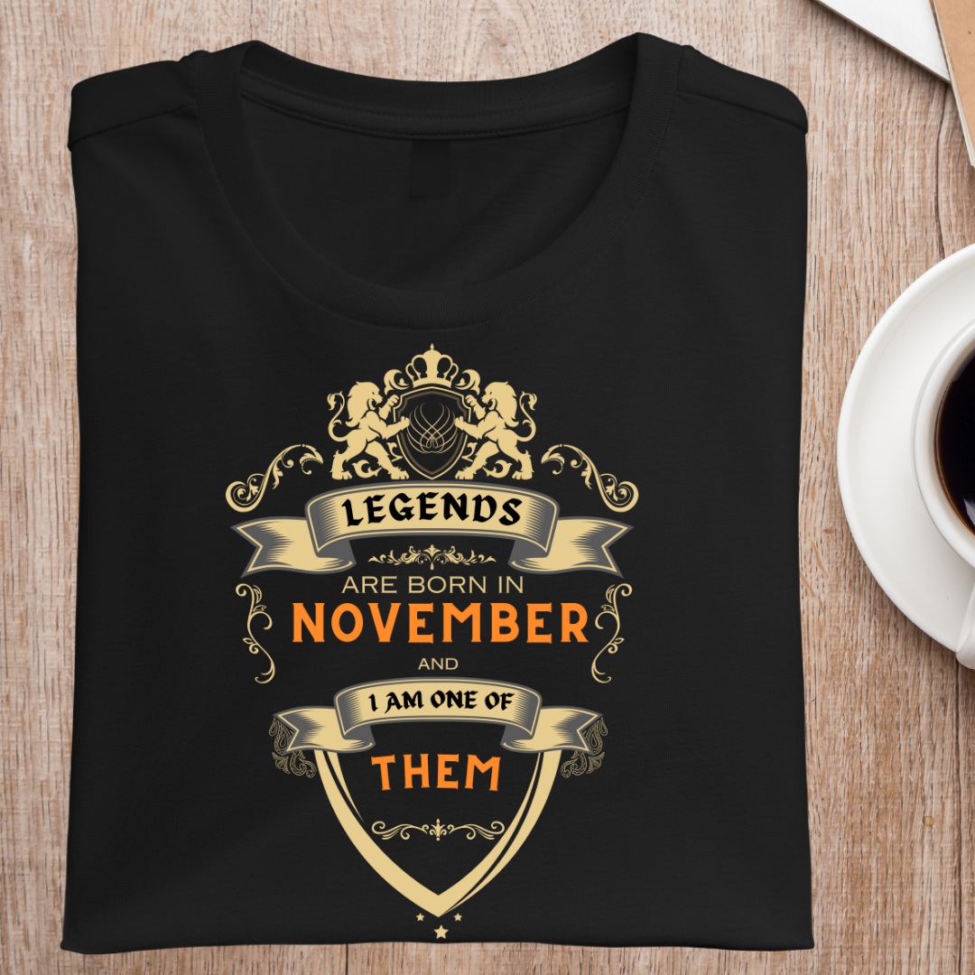 Legends and Queens Born In November | Birthday T-Shirt Collection ...