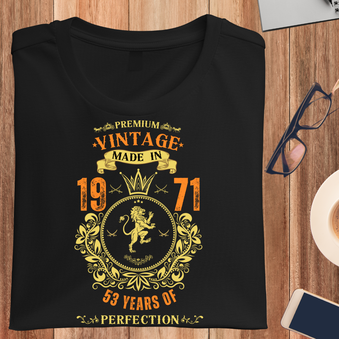 PREMIUM VINTAGE MADE IN 1971 UNISEX T-SHIRT