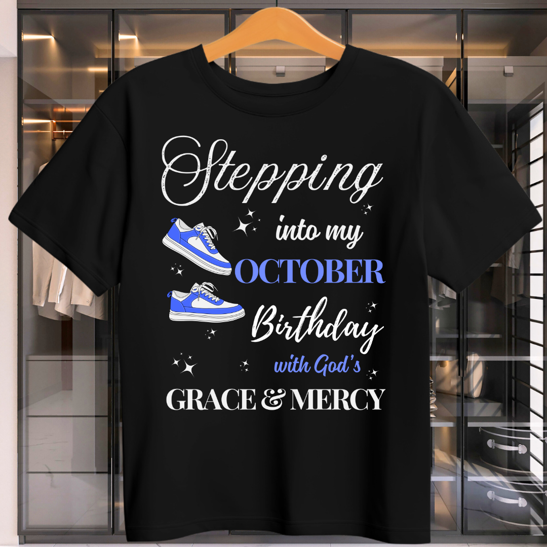 Stepping Into October Birthday Unisex T-Shirt