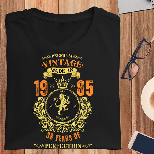 PREMIUM VINTAGE MADE IN 1985 UNISEX T-SHIRT