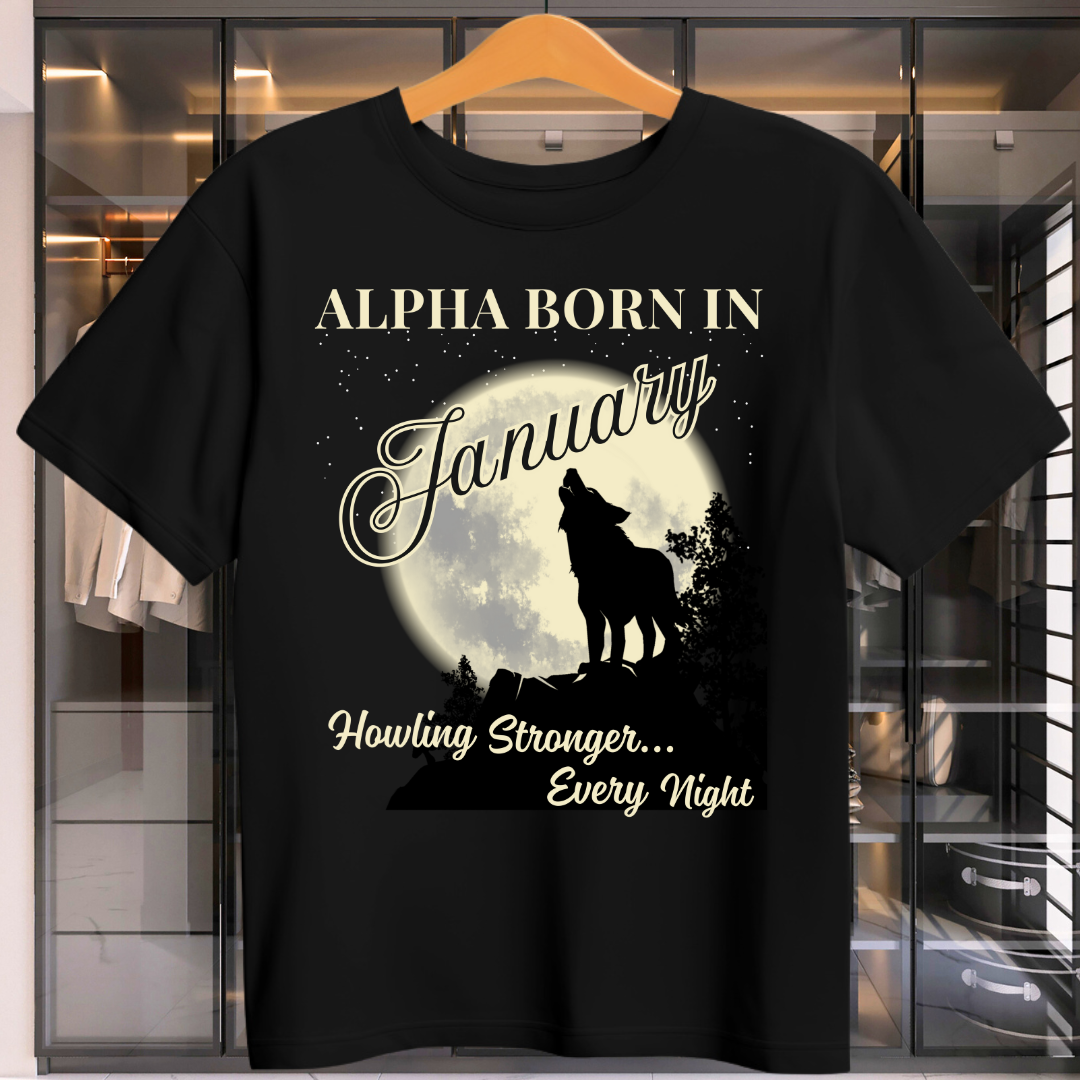 Alpha Born In January Unisex T-Shirt