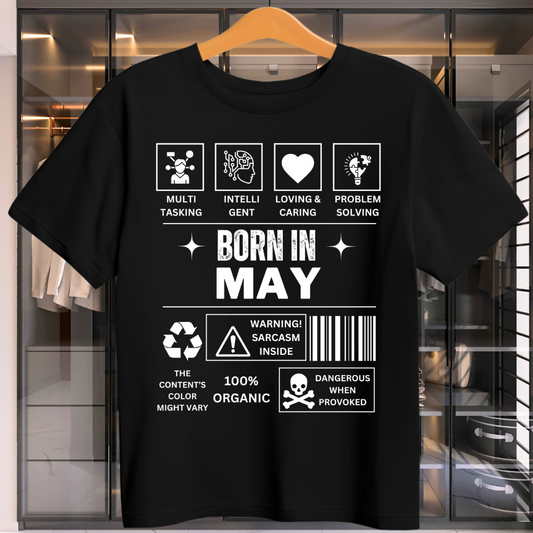 MAY BIRTHDAY DESCRIPTION UNISEX T-SHIRT