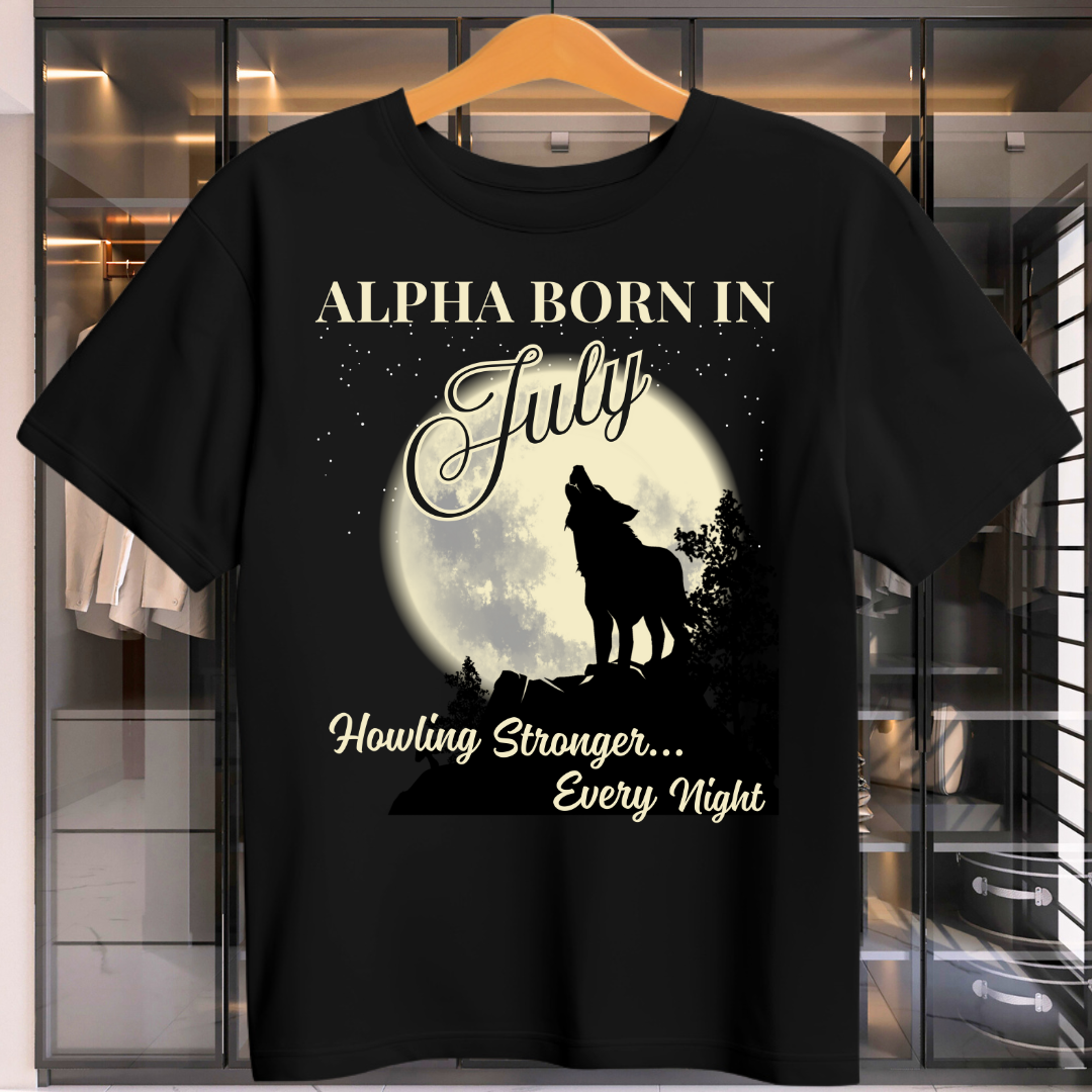 Alpha Born In July Unisex T-Shirt