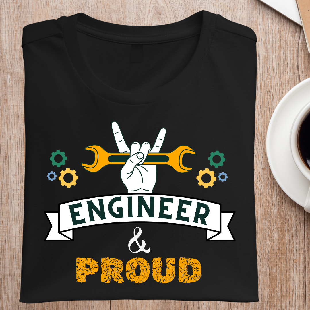 ENGINEER AND PROUD UNISEX T-SHIRT