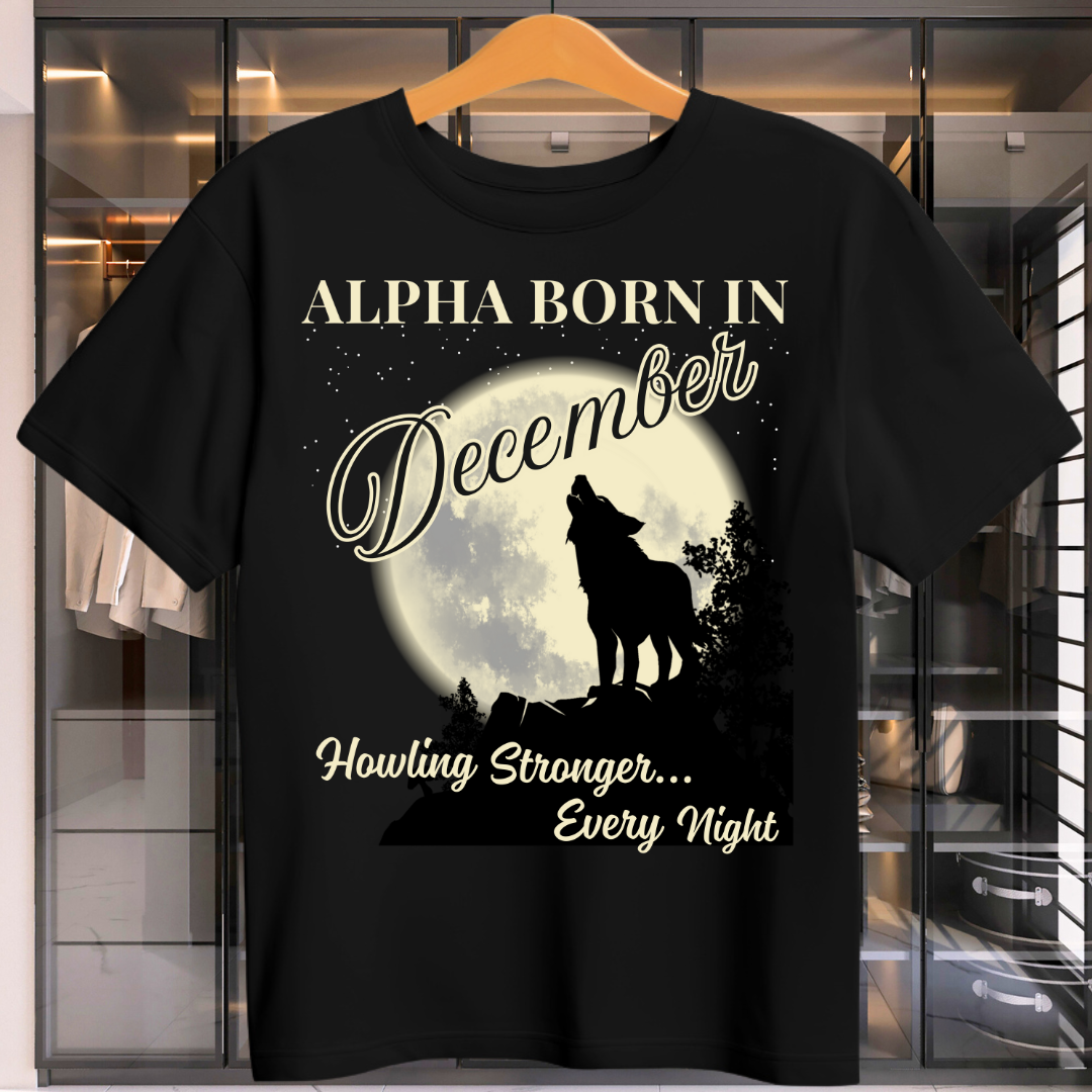 Alpha Born In December Unisex T-Shirt