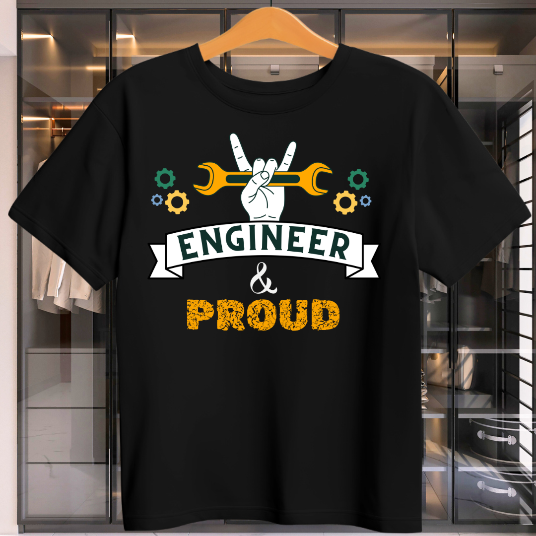 ENGINEER AND PROUD UNISEX T-SHIRT