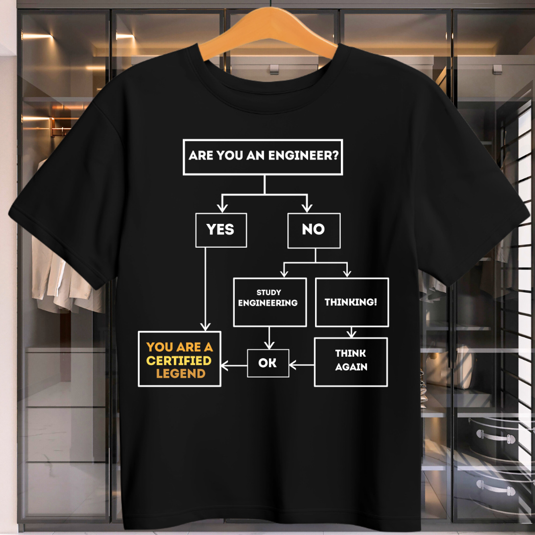 ENGINEERING FLOW CHART UNISEX T-SHIRT