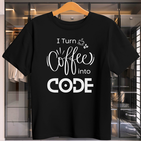 I Turn Coffee Into Code Unisex T-Shirt