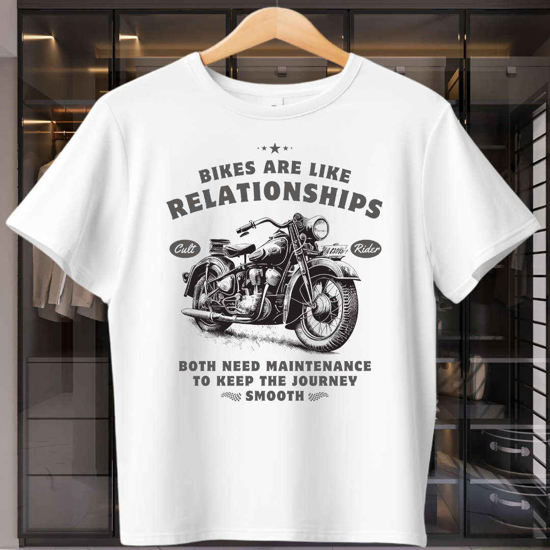 Bikes Are Like Relationships Unisex T-Shirt