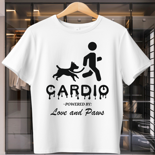 Cardio Powered By Love & Paws Unisex T-Shirt