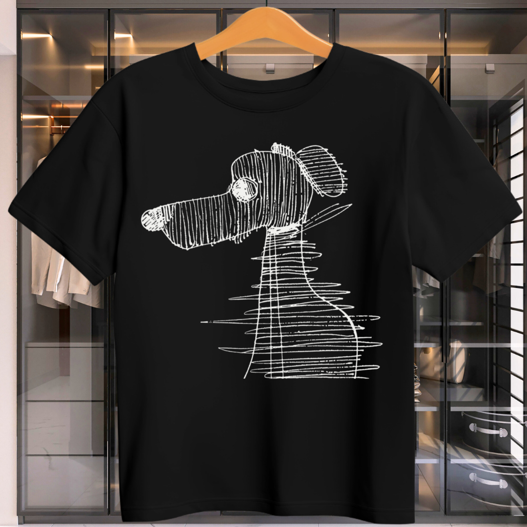 Hand Sketched Dog Unisex T-Shirt