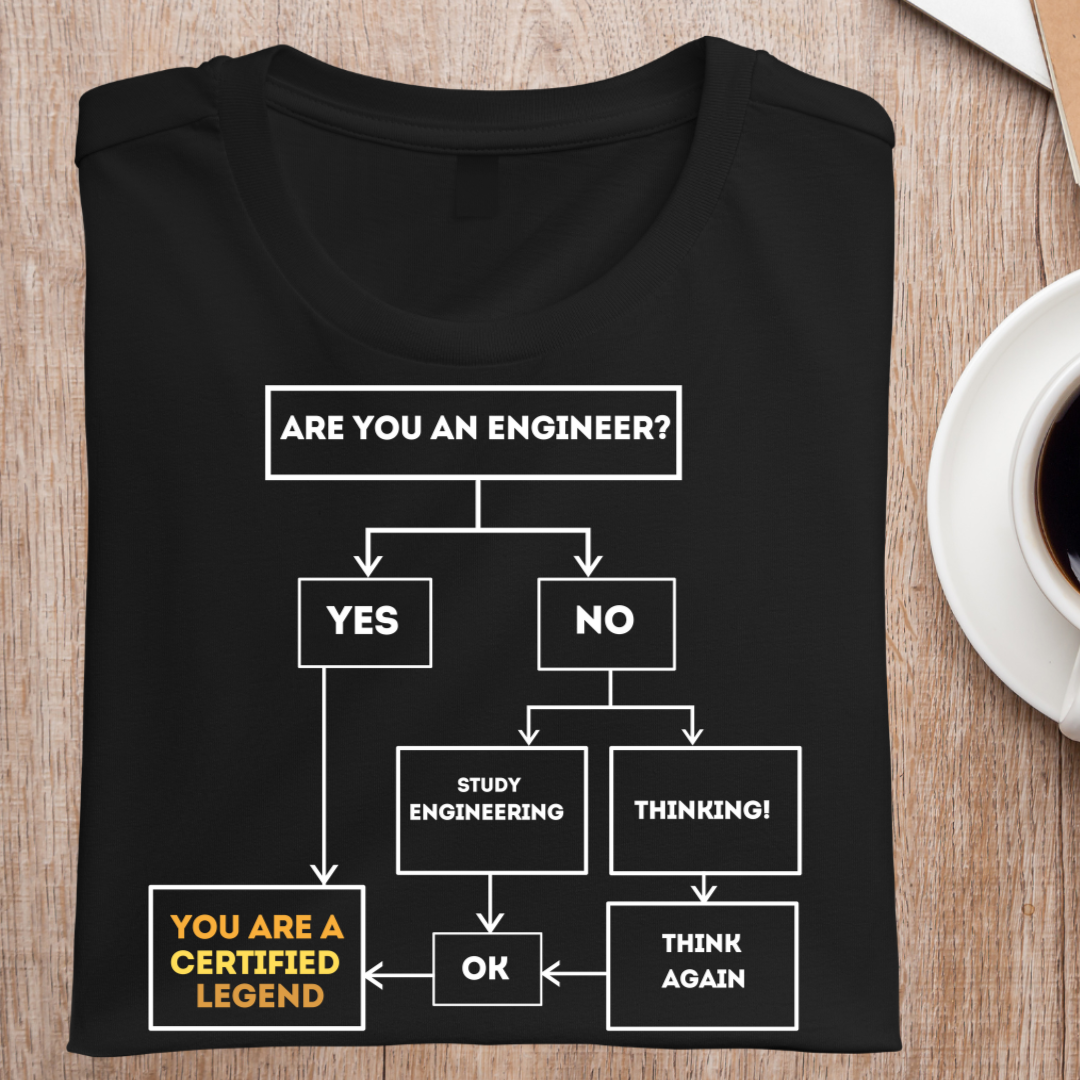 ENGINEERING FLOW CHART UNISEX T-SHIRT