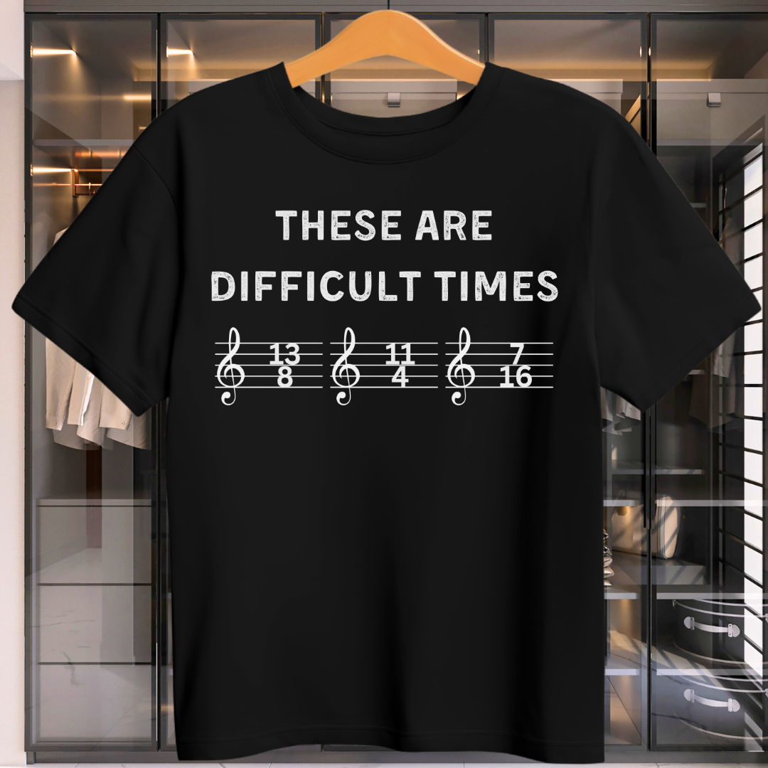 Difficult Times Unisex Guitar T-Shirt