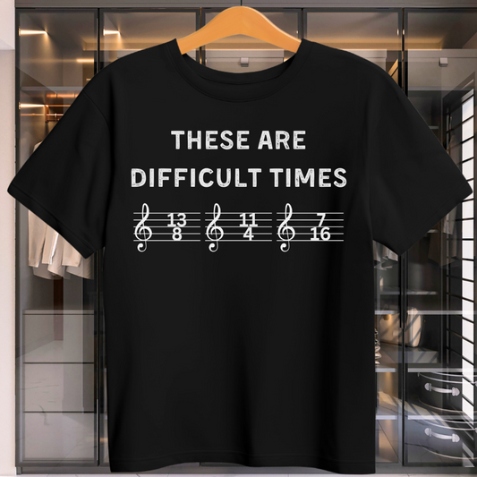 Difficult Times Unisex Guitar T-Shirt