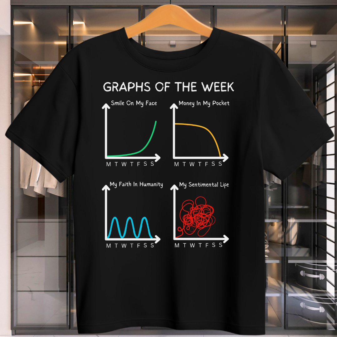 Graphs Of The Week Unisex T-Shirt – Printedcult