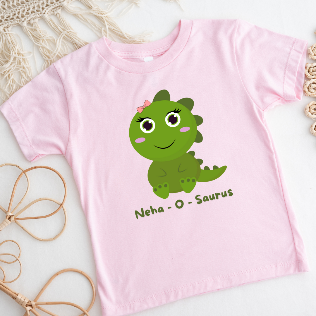 (Girl Name) - O - Saurus | Dinosaurus T-Shirt