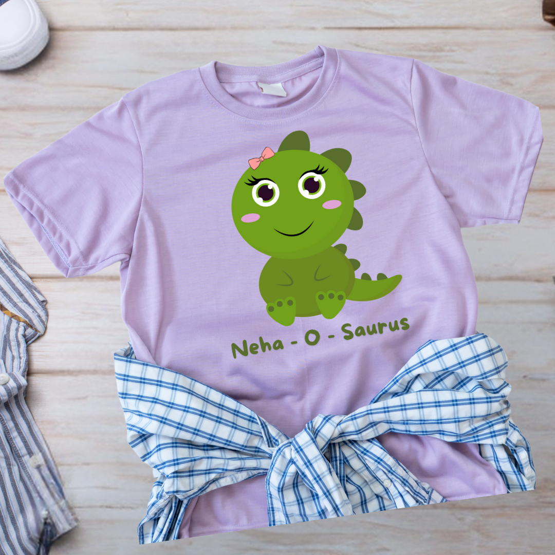 (Girl Name) - O - Saurus | Dinosaurus T-Shirt