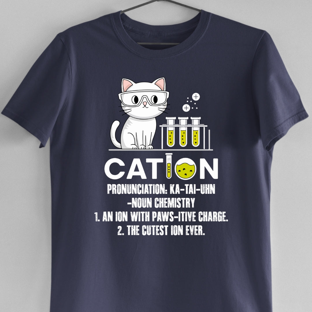 Ion With Paws-itive Charge (Unisex Chemistry t-shirt)