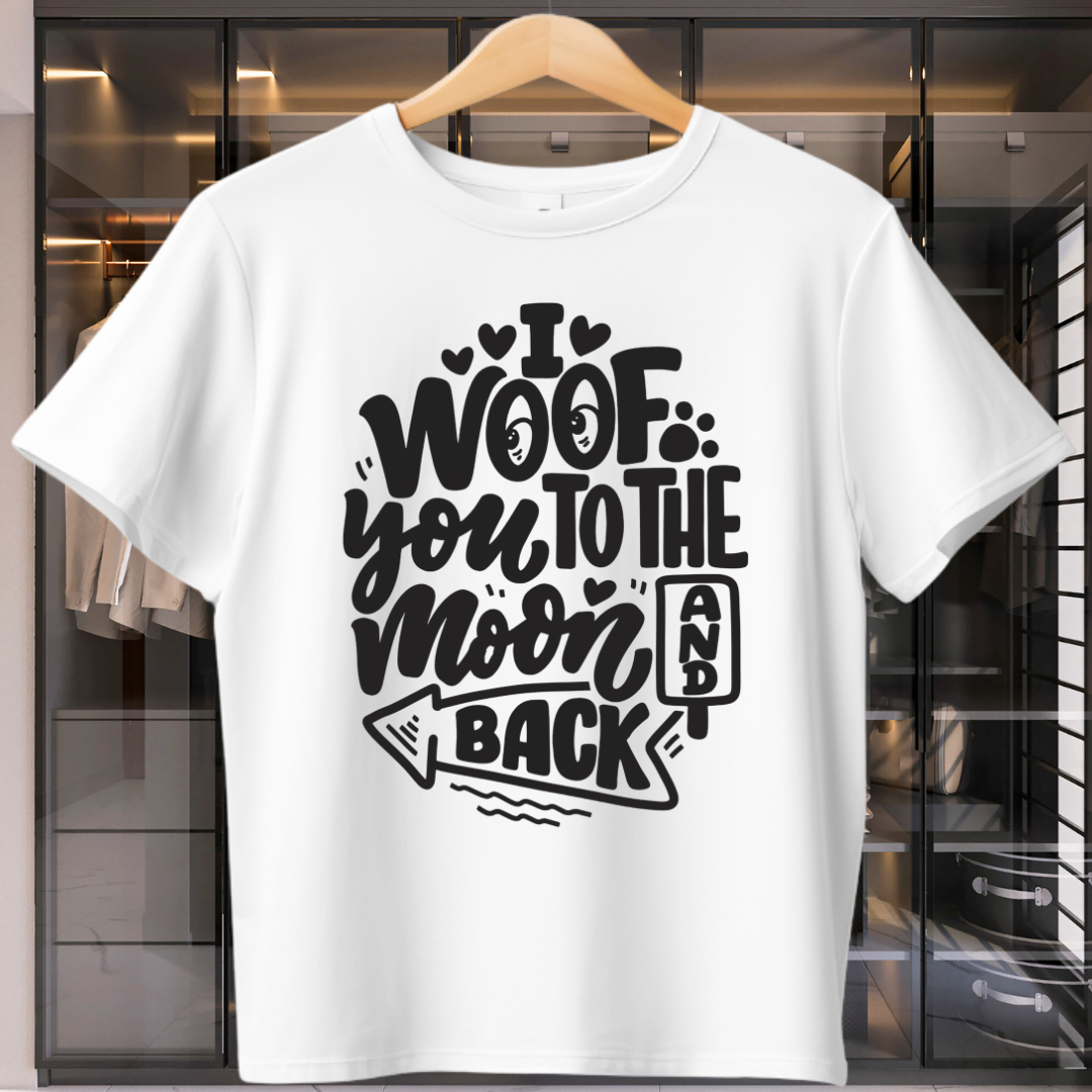 I Woof You To The Moon And Back Unisex T-Shirt