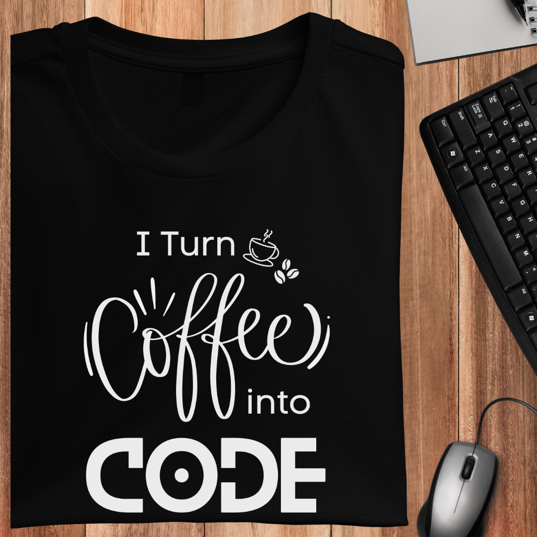 I Turn Coffee Into Code Unisex T-Shirt