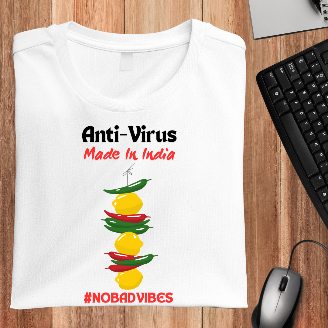 Nimbu Mircha Anti-Virus Unisex T-Shirt