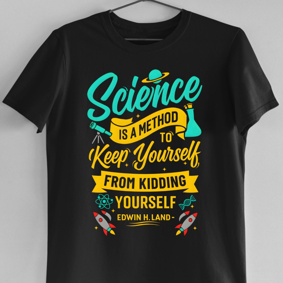Science is  a method to keep yourself from kidding yourself (by Edwin H. Land)