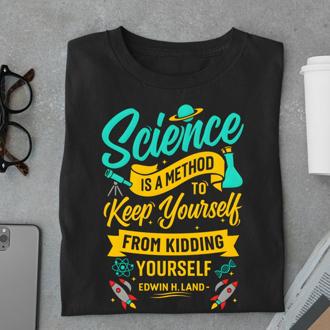 Science is  a method to keep yourself from kidding yourself (by Edwin H. Land)