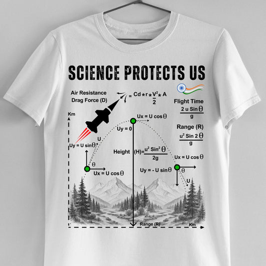 Science Protects Us - Fundamental Laws of Trajectory (Unisex T-Shirt)