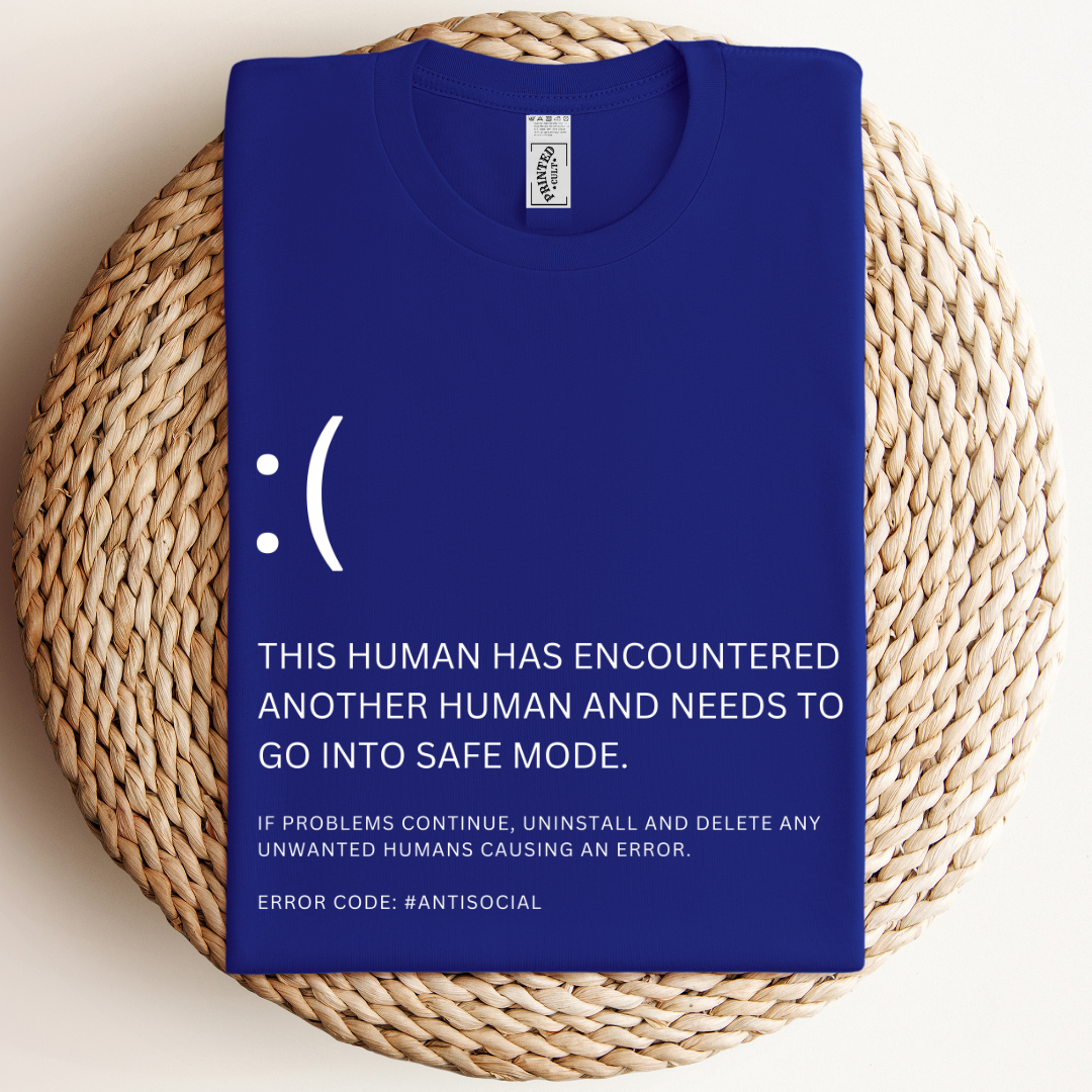 Anti-Social BlueScreen Unisex T-Shirt